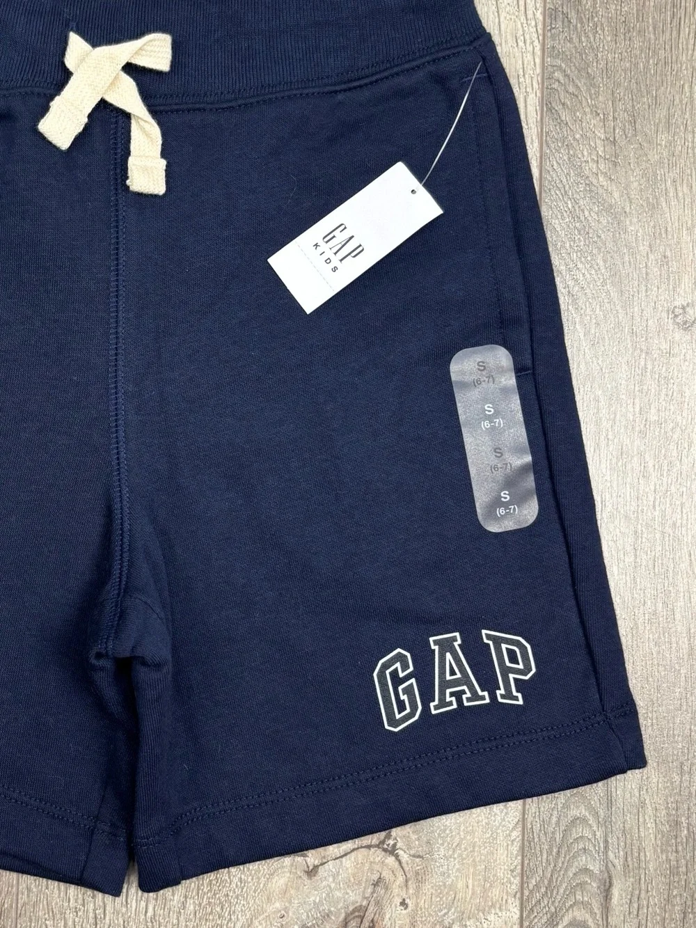 GAP Pull On Sweat Shorts Small 6/7 Navy Blue NWT